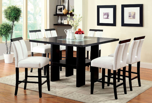 LUMINAR II Black/Beige 5 Pc.Counter Ht. Dining Table Set - Premium Dining Room Set from FOA East - Just $1454.70! Shop now at Furniture Wholesale Plus  We are the best furniture store in Nashville, Hendersonville, Goodlettsville, Madison, Antioch, Mount Juliet, Lebanon, Gallatin, Springfield, Murfreesboro, Franklin, Brentwood