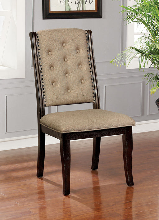 Patience Dark Walnut Side Chair (2/CTN) - Premium Dining Chair from FOA East - Just $354.90! Shop now at Furniture Wholesale Plus  We are the best furniture store in Nashville, Hendersonville, Goodlettsville, Madison, Antioch, Mount Juliet, Lebanon, Gallatin, Springfield, Murfreesboro, Franklin, Brentwood