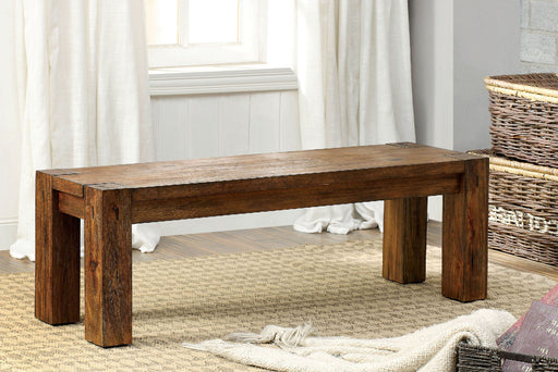 FRONTIER Dark Oak Bench - Premium Bench from FOA East - Just $235.95! Shop now at Furniture Wholesale Plus  We are the best furniture store in Nashville, Hendersonville, Goodlettsville, Madison, Antioch, Mount Juliet, Lebanon, Gallatin, Springfield, Murfreesboro, Franklin, Brentwood