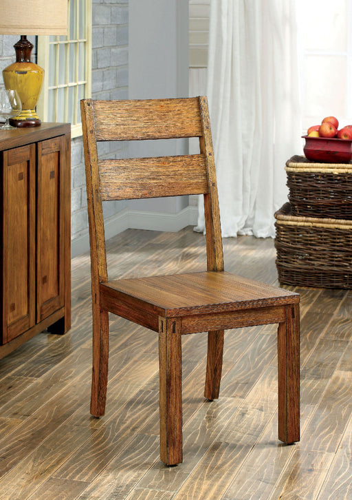 FRONTIER Dark Oak Side Chair (2/CTN) - Premium Dining Chair from FOA East - Just $399.75! Shop now at Furniture Wholesale Plus  We are the best furniture store in Nashville, Hendersonville, Goodlettsville, Madison, Antioch, Mount Juliet, Lebanon, Gallatin, Springfield, Murfreesboro, Franklin, Brentwood