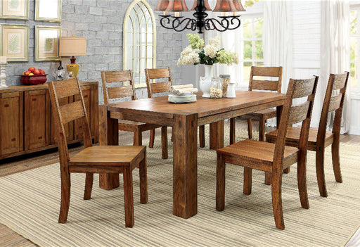 FRONTIER 6 Pc. Dining Table Set w/ Bench - Premium Dining Room Set from FOA East - Just $1641.90! Shop now at Furniture Wholesale Plus  We are the best furniture store in Nashville, Hendersonville, Goodlettsville, Madison, Antioch, Mount Juliet, Lebanon, Gallatin, Springfield, Murfreesboro, Franklin, Brentwood
