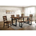 Dulce Walnut 6 Pc. Dining Table Set w/ Bench - Premium Dining Room Set from FOA East - Just $1405.95! Shop now at Furniture Wholesale Plus  We are the best furniture store in Nashville, Hendersonville, Goodlettsville, Madison, Antioch, Mount Juliet, Lebanon, Gallatin, Springfield, Murfreesboro, Franklin, Brentwood