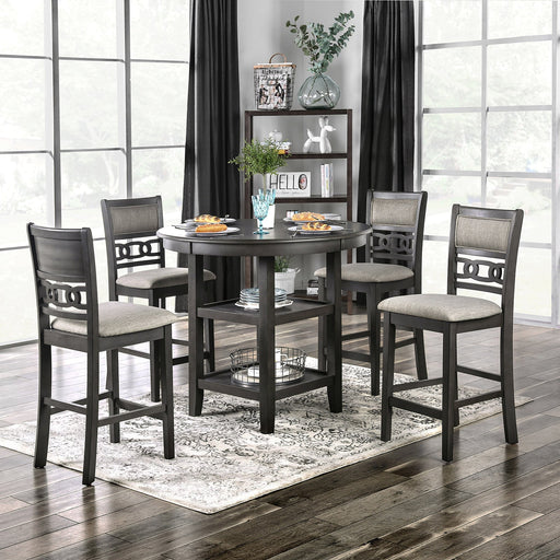 MILLY 5 Pc. Counter Ht. Set - Premium Dining Room Set from FOA East - Just $678.60! Shop now at Furniture Wholesale Plus  We are the best furniture store in Nashville, Hendersonville, Goodlettsville, Madison, Antioch, Mount Juliet, Lebanon, Gallatin, Springfield, Murfreesboro, Franklin, Brentwood