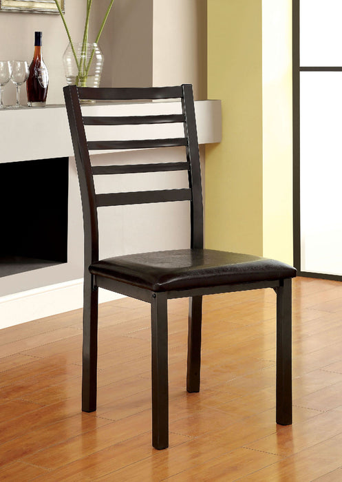 COLMAN Black Side Chair (4/CTN, K/D) - Premium Dining Chair from FOA East - Just $234! Shop now at Furniture Wholesale Plus  We are the best furniture store in Nashville, Hendersonville, Goodlettsville, Madison, Antioch, Mount Juliet, Lebanon, Gallatin, Springfield, Murfreesboro, Franklin, Brentwood