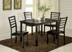 COLMAN Black 48" Dining Table - Premium Dining Table from FOA East - Just $163.80! Shop now at Furniture Wholesale Plus  We are the best furniture store in Nashville, Hendersonville, Goodlettsville, Madison, Antioch, Mount Juliet, Lebanon, Gallatin, Springfield, Murfreesboro, Franklin, Brentwood