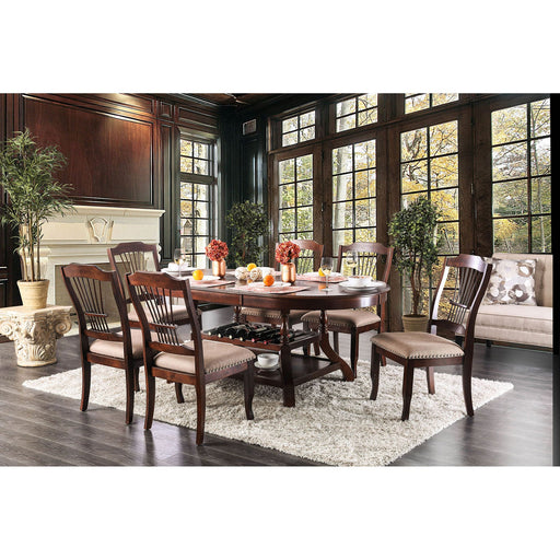 Jordyn Brown Cherry Dining Table - Premium Dining Table from FOA East - Just $865.80! Shop now at Furniture Wholesale Plus  We are the best furniture store in Nashville, Hendersonville, Goodlettsville, Madison, Antioch, Mount Juliet, Lebanon, Gallatin, Springfield, Murfreesboro, Franklin, Brentwood