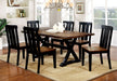 ALANA Antique Oak/Black 7 Pc. Dining Table Set - Premium Dining Room Set from FOA East - Just $1222.65! Shop now at Furniture Wholesale Plus  We are the best furniture store in Nashville, Hendersonville, Goodlettsville, Madison, Antioch, Mount Juliet, Lebanon, Gallatin, Springfield, Murfreesboro, Franklin, Brentwood