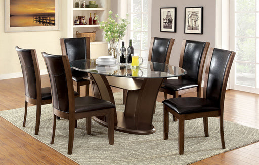 MANHATTAN 7 Pc. Oval Dining Table Set - Premium Dining Room Set from FOA East - Just $1337.70! Shop now at Furniture Wholesale Plus  We are the best furniture store in Nashville, Hendersonville, Goodlettsville, Madison, Antioch, Mount Juliet, Lebanon, Gallatin, Springfield, Murfreesboro, Franklin, Brentwood