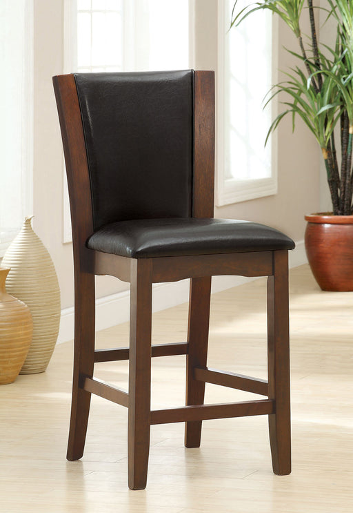 Manhattan III Dark Cherry/Brown Counter Ht. Chair, Espresso (2/CTN) - Premium Dining Chair from FOA East - Just $280.80! Shop now at Furniture Wholesale Plus  We are the best furniture store in Nashville, Hendersonville, Goodlettsville, Madison, Antioch, Mount Juliet, Lebanon, Gallatin, Springfield, Murfreesboro, Franklin, Brentwood