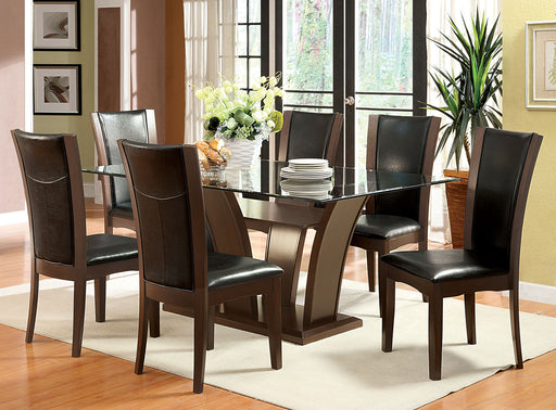 MANHATTAN 7 Pc. Dining Table Set - Premium Dining Room Set from FOA East - Just $1269.45! Shop now at Furniture Wholesale Plus  We are the best furniture store in Nashville, Hendersonville, Goodlettsville, Madison, Antioch, Mount Juliet, Lebanon, Gallatin, Springfield, Murfreesboro, Franklin, Brentwood