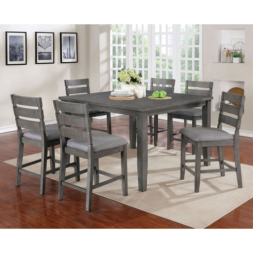 VIANA 7 Pc. Counter Ht. Dining Table Set - Premium Dining Room Set from FOA East - Just $1361.10! Shop now at Furniture Wholesale Plus  We are the best furniture store in Nashville, Hendersonville, Goodlettsville, Madison, Antioch, Mount Juliet, Lebanon, Gallatin, Springfield, Murfreesboro, Franklin, Brentwood
