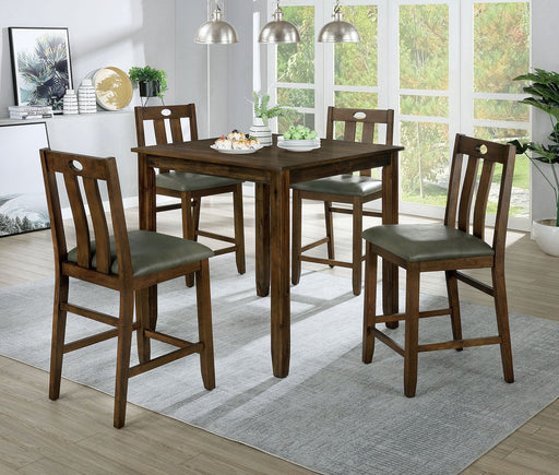 BRINLEY 5 Pc. Counter Ht. Table Set - Premium Dining Room Set from FOA East - Just $514.80! Shop now at Furniture Wholesale Plus  We are the best furniture store in Nashville, Hendersonville, Goodlettsville, Madison, Antioch, Mount Juliet, Lebanon, Gallatin, Springfield, Murfreesboro, Franklin, Brentwood
