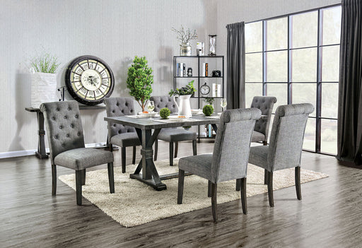 ALFRED 7 Pc. Dining Table Set - Premium Dining Room Set from FOA East - Just $1482! Shop now at Furniture Wholesale Plus  We are the best furniture store in Nashville, Hendersonville, Goodlettsville, Madison, Antioch, Mount Juliet, Lebanon, Gallatin, Springfield, Murfreesboro, Franklin, Brentwood