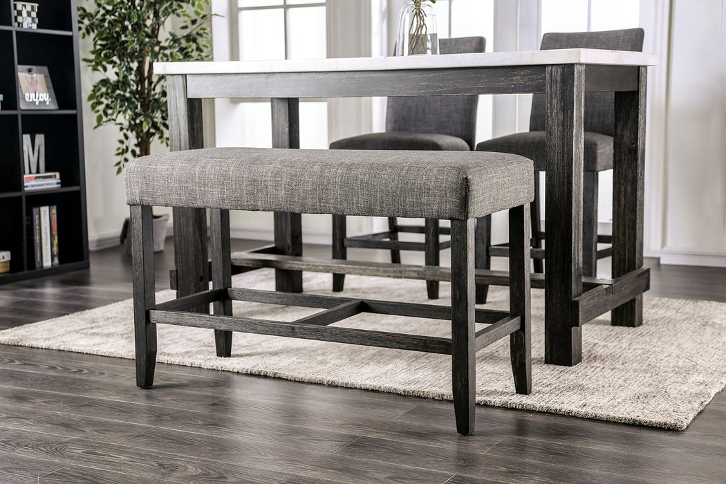 BRULE Counter Ht. Bench - Premium Bench from FOA East - Just $189.15! Shop now at Furniture Wholesale Plus  We are the best furniture store in Nashville, Hendersonville, Goodlettsville, Madison, Antioch, Mount Juliet, Lebanon, Gallatin, Springfield, Murfreesboro, Franklin, Brentwood