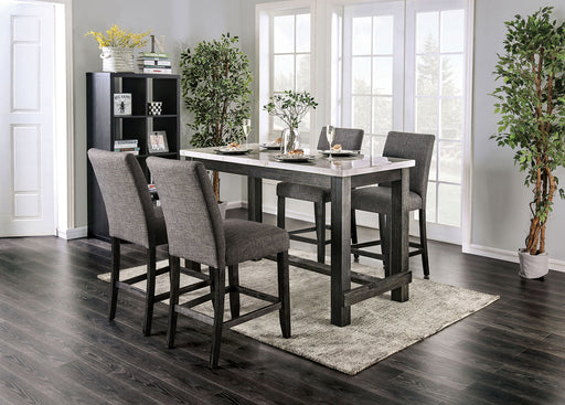 BRULE 5 Pc. Counter Ht. Dining Table Set - Premium Dining Room Set from FOA East - Just $1240.20! Shop now at Furniture Wholesale Plus  We are the best furniture store in Nashville, Hendersonville, Goodlettsville, Madison, Antioch, Mount Juliet, Lebanon, Gallatin, Springfield, Murfreesboro, Franklin, Brentwood