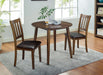 BLACKWOOD 3 Pc. Round Dining Table Set - Premium Dining Room Set from FOA East - Just $325.65! Shop now at Furniture Wholesale Plus  We are the best furniture store in Nashville, Hendersonville, Goodlettsville, Madison, Antioch, Mount Juliet, Lebanon, Gallatin, Springfield, Murfreesboro, Franklin, Brentwood