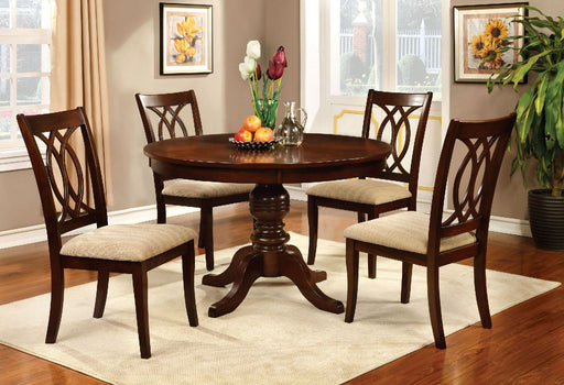Carlisle Brown Cherry Round Dining Table - Premium Dining Table from FOA East - Just $419.25! Shop now at Furniture Wholesale Plus  We are the best furniture store in Nashville, Hendersonville, Goodlettsville, Madison, Antioch, Mount Juliet, Lebanon, Gallatin, Springfield, Murfreesboro, Franklin, Brentwood