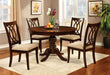Carlisle Brown Cherry 5 Pc. Round Dining Table Set - Premium Dining Room Set from FOA East - Just $939.90! Shop now at Furniture Wholesale Plus  We are the best furniture store in Nashville, Hendersonville, Goodlettsville, Madison, Antioch, Mount Juliet, Lebanon, Gallatin, Springfield, Murfreesboro, Franklin, Brentwood