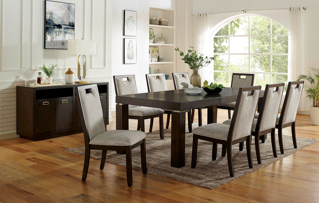 CATERINA 9 Pc. Dining Table Set - Premium Dining Room Set from FOA East - Just $1872! Shop now at Furniture Wholesale Plus  We are the best furniture store in Nashville, Hendersonville, Goodlettsville, Madison, Antioch, Mount Juliet, Lebanon, Gallatin, Springfield, Murfreesboro, Franklin, Brentwood