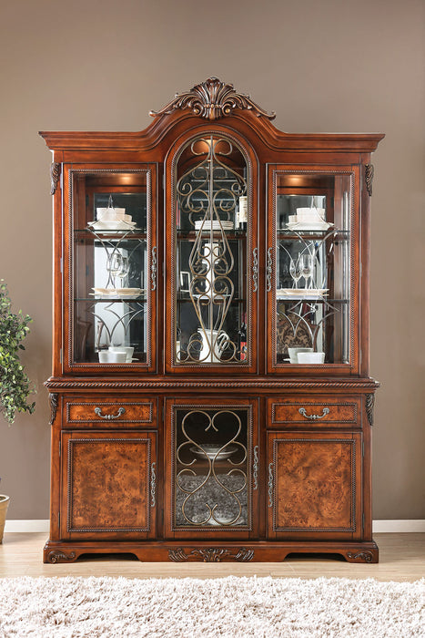 Lucie Brown Cherry Hutch & Buffet - Premium Buffet from FOA East - Just $3919.50! Shop now at Furniture Wholesale Plus  We are the best furniture store in Nashville, Hendersonville, Goodlettsville, Madison, Antioch, Mount Juliet, Lebanon, Gallatin, Springfield, Murfreesboro, Franklin, Brentwood
