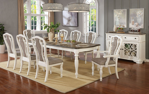 LESLIE 7 Pc. Dining Table Set (2AC+4SC) - Premium Dining Room Set from FOA East - Just $2154.75! Shop now at Furniture Wholesale Plus  We are the best furniture store in Nashville, Hendersonville, Goodlettsville, Madison, Antioch, Mount Juliet, Lebanon, Gallatin, Springfield, Murfreesboro, Franklin, Brentwood