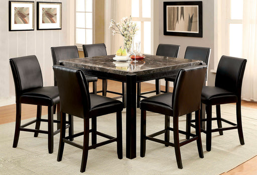GRANDSTONE II Black/Black 7 Pc. Dining Table Set - Premium Dining Room Set from FOA East - Just $1554.15! Shop now at Furniture Wholesale Plus  We are the best furniture store in Nashville, Hendersonville, Goodlettsville, Madison, Antioch, Mount Juliet, Lebanon, Gallatin, Springfield, Murfreesboro, Franklin, Brentwood
