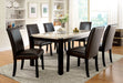 GLADSTONE I Dark Walnut/Ivory Dining Table - Premium Dining Table from FOA East - Just $674.70! Shop now at Furniture Wholesale Plus  We are the best furniture store in Nashville, Hendersonville, Goodlettsville, Madison, Antioch, Mount Juliet, Lebanon, Gallatin, Springfield, Murfreesboro, Franklin, Brentwood