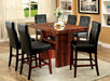 BONNEVILLE II Brown Cherry 7 Pc. Counter Ht. Dining Table Set - Premium Dining Room Set from FOA East - Just $1222.65! Shop now at Furniture Wholesale Plus  We are the best furniture store in Nashville, Hendersonville, Goodlettsville, Madison, Antioch, Mount Juliet, Lebanon, Gallatin, Springfield, Murfreesboro, Franklin, Brentwood
