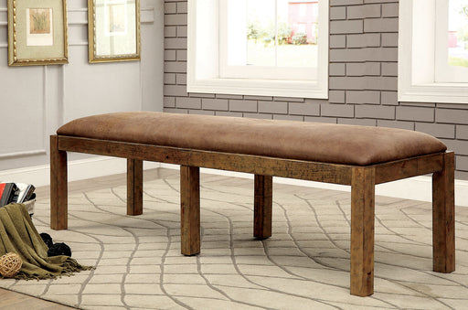 GIANNA Rustic Pine Fabric Bench - Premium Bench from FOA East - Just $425.10! Shop now at Furniture Wholesale Plus  We are the best furniture store in Nashville, Hendersonville, Goodlettsville, Madison, Antioch, Mount Juliet, Lebanon, Gallatin, Springfield, Murfreesboro, Franklin, Brentwood