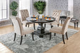 NERISSA Antique Black Round Table, Antique Black - Premium Dining Table from FOA East - Just $583.05! Shop now at Furniture Wholesale Plus  We are the best furniture store in Nashville, Hendersonville, Goodlettsville, Madison, Antioch, Mount Juliet, Lebanon, Gallatin, Springfield, Murfreesboro, Franklin, Brentwood