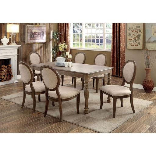 Kathryn Rustic Dark Oak Dining Table, Rustic Oak - Premium Dining Table from FOA East - Just $536.25! Shop now at Furniture Wholesale Plus  We are the best furniture store in Nashville, Hendersonville, Goodlettsville, Madison, Antioch, Mount Juliet, Lebanon, Gallatin, Springfield, Murfreesboro, Franklin, Brentwood