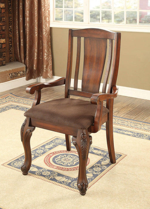 JOHANNESBURG I Brown Cherry/Brown Arm Chair (2/CTN) - Premium Dining Chair from FOA East - Just $421.20! Shop now at Furniture Wholesale Plus  We are the best furniture store in Nashville, Hendersonville, Goodlettsville, Madison, Antioch, Mount Juliet, Lebanon, Gallatin, Springfield, Murfreesboro, Franklin, Brentwood
