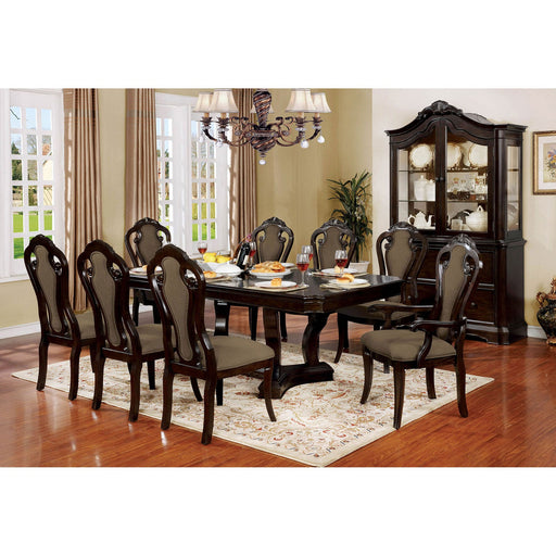 Rosalina Walnut 7 Pc. Dining Table Set (2AC+4SC) - Premium Dining Room Set from FOA East - Just $2107.95! Shop now at Furniture Wholesale Plus  We are the best furniture store in Nashville, Hendersonville, Goodlettsville, Madison, Antioch, Mount Juliet, Lebanon, Gallatin, Springfield, Murfreesboro, Franklin, Brentwood
