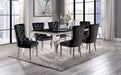 NEUVEVILLE 7 Pc. Dining Table Set, Black Chairs - Premium Dining Room Set from FOA East - Just $2577.90! Shop now at Furniture Wholesale Plus  We are the best furniture store in Nashville, Hendersonville, Goodlettsville, Madison, Antioch, Mount Juliet, Lebanon, Gallatin, Springfield, Murfreesboro, Franklin, Brentwood