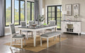 LAKESHORE 6 Pc. Dining Table Set w/ Bench - Premium Dining Room Set from FOA East - Just $1152.45! Shop now at Furniture Wholesale Plus  We are the best furniture store in Nashville, Hendersonville, Goodlettsville, Madison, Antioch, Mount Juliet, Lebanon, Gallatin, Springfield, Murfreesboro, Franklin, Brentwood