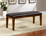 HILLSVIEW I Brown Cherry/Espresso Bench - Premium Bench from FOA East - Just $189.15! Shop now at Furniture Wholesale Plus  We are the best furniture store in Nashville, Hendersonville, Goodlettsville, Madison, Antioch, Mount Juliet, Lebanon, Gallatin, Springfield, Murfreesboro, Franklin, Brentwood