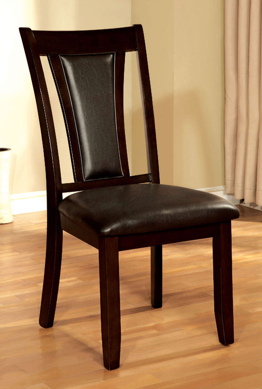 BRENT Dark Cherry/Espresso Side Chair (2/CTN) - Premium Dining Chair from FOA East - Just $261.30! Shop now at Furniture Wholesale Plus  We are the best furniture store in Nashville, Hendersonville, Goodlettsville, Madison, Antioch, Mount Juliet, Lebanon, Gallatin, Springfield, Murfreesboro, Franklin, Brentwood