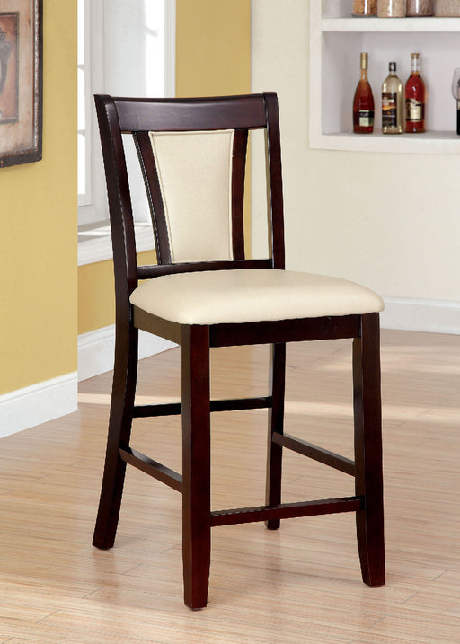 BRENT II Dark Cherry/Ivory Counter Ht. Chair (2/CTN) - Premium Dining Chair from FOA East - Just $261.30! Shop now at Furniture Wholesale Plus  We are the best furniture store in Nashville, Hendersonville, Goodlettsville, Madison, Antioch, Mount Juliet, Lebanon, Gallatin, Springfield, Murfreesboro, Franklin, Brentwood