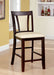 BRENT II Dark Cherry/Ivory Counter Ht. Chair (2/CTN) - Premium Dining Chair from FOA East - Just $261.30! Shop now at Furniture Wholesale Plus  We are the best furniture store in Nashville, Hendersonville, Goodlettsville, Madison, Antioch, Mount Juliet, Lebanon, Gallatin, Springfield, Murfreesboro, Franklin, Brentwood