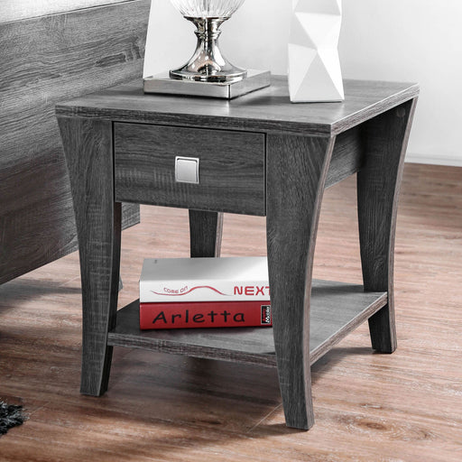 Amity Gray End Table - Premium End Table from FOA East - Just $163.80! Shop now at Furniture Wholesale Plus  We are the best furniture store in Nashville, Hendersonville, Goodlettsville, Madison, Antioch, Mount Juliet, Lebanon, Gallatin, Springfield, Murfreesboro, Franklin, Brentwood