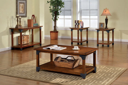 BOZEMAN Antique Oak 3 Pc. Table Set - Premium Table Set from FOA East - Just $466.05! Shop now at Furniture Wholesale Plus  We are the best furniture store in Nashville, Hendersonville, Goodlettsville, Madison, Antioch, Mount Juliet, Lebanon, Gallatin, Springfield, Murfreesboro, Franklin, Brentwood
