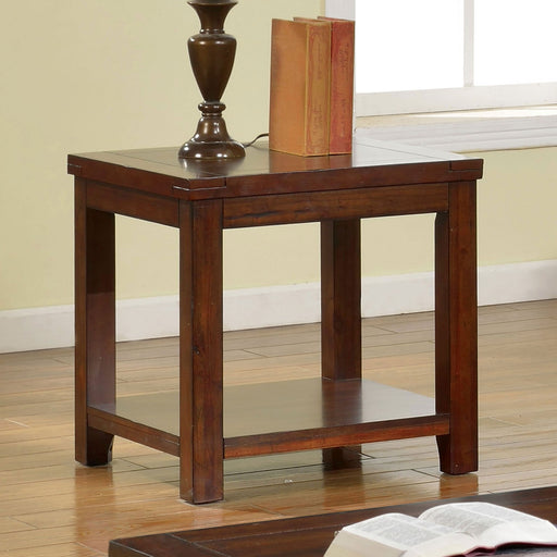 ESTELL Dark Cherry End Table, Cherry - Premium End Table from FOA East - Just $185.25! Shop now at Furniture Wholesale Plus  We are the best furniture store in Nashville, Hendersonville, Goodlettsville, Madison, Antioch, Mount Juliet, Lebanon, Gallatin, Springfield, Murfreesboro, Franklin, Brentwood