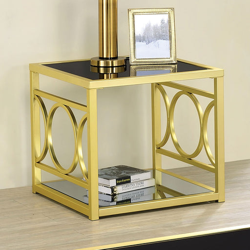 RYLEE End Table, Gold - Premium End Table from FOA East - Just $257.40! Shop now at Furniture Wholesale Plus  We are the best furniture store in Nashville, Hendersonville, Goodlettsville, Madison, Antioch, Mount Juliet, Lebanon, Gallatin, Springfield, Murfreesboro, Franklin, Brentwood
