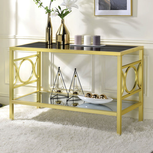 RYLEE Sofa Table, Gold - Premium Sofa from FOA East - Just $351! Shop now at Furniture Wholesale Plus  We are the best furniture store in Nashville, Hendersonville, Goodlettsville, Madison, Antioch, Mount Juliet, Lebanon, Gallatin, Springfield, Murfreesboro, Franklin, Brentwood