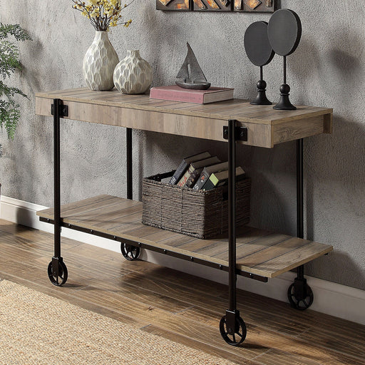 LOBB Sofa Table, Natural Tone - Premium Sofa from FOA East - Just $278.85! Shop now at Furniture Wholesale Plus  We are the best furniture store in Nashville, Hendersonville, Goodlettsville, Madison, Antioch, Mount Juliet, Lebanon, Gallatin, Springfield, Murfreesboro, Franklin, Brentwood