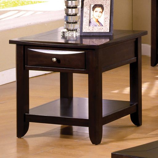 Baldwin Espresso End Table - Premium End Table from FOA East - Just $234! Shop now at Furniture Wholesale Plus  We are the best furniture store in Nashville, Hendersonville, Goodlettsville, Madison, Antioch, Mount Juliet, Lebanon, Gallatin, Springfield, Murfreesboro, Franklin, Brentwood
