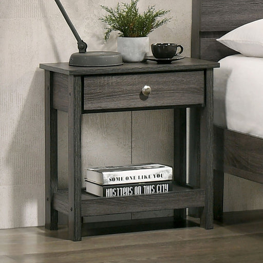 FLAGSTAFF Night Stand, Gray - Premium Nightstand from FOA East - Just $89.70! Shop now at Furniture Wholesale Plus  We are the best furniture store in Nashville, Hendersonville, Goodlettsville, Madison, Antioch, Mount Juliet, Lebanon, Gallatin, Springfield, Murfreesboro, Franklin, Brentwood
