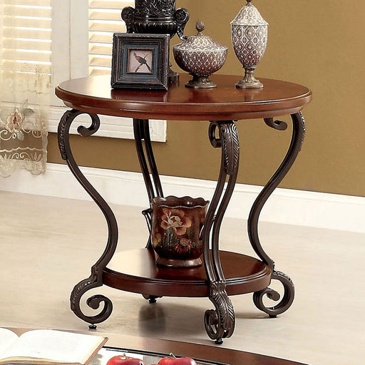 MAY Brown Cherry End Table - Premium End Table from FOA East - Just $257.40! Shop now at Furniture Wholesale Plus  We are the best furniture store in Nashville, Hendersonville, Goodlettsville, Madison, Antioch, Mount Juliet, Lebanon, Gallatin, Springfield, Murfreesboro, Franklin, Brentwood