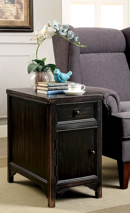 MEADOW Antique Black Side Table - Premium End Table from FOA East - Just $257.40! Shop now at Furniture Wholesale Plus  We are the best furniture store in Nashville, Hendersonville, Goodlettsville, Madison, Antioch, Mount Juliet, Lebanon, Gallatin, Springfield, Murfreesboro, Franklin, Brentwood