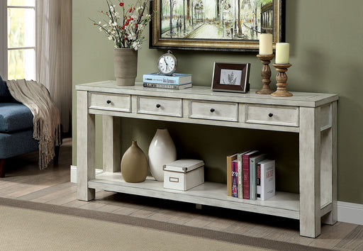 Meadow Antique White Sofa Table - Premium Sofa Table from FOA East - Just $466.05! Shop now at Furniture Wholesale Plus  We are the best furniture store in Nashville, Hendersonville, Goodlettsville, Madison, Antioch, Mount Juliet, Lebanon, Gallatin, Springfield, Murfreesboro, Franklin, Brentwood